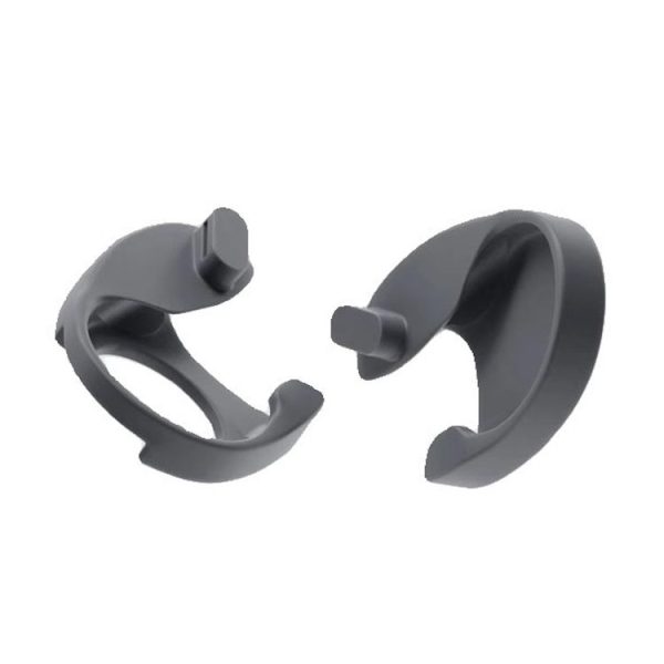 Apple Vision Pro 1pair Dual Headwear Strap Buckle Knitting Use Accessories (Black)