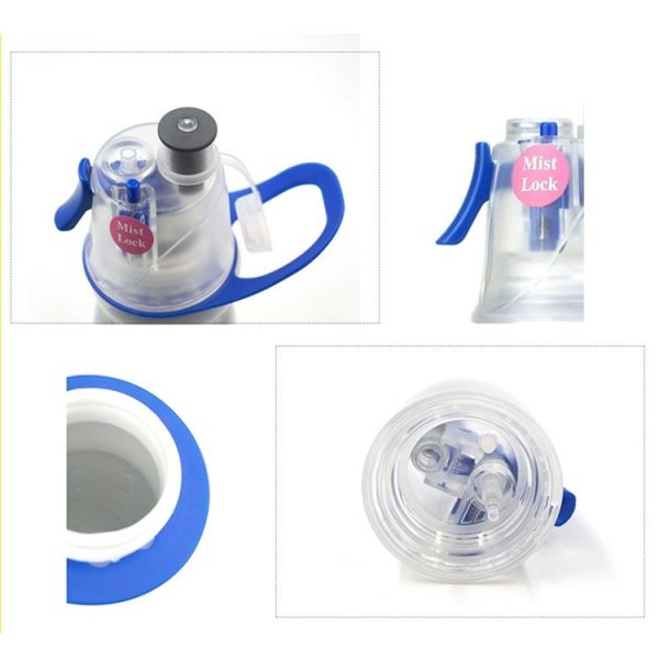 470ml Summer Outdoor Sports Training Spray Cooling Water Cup, Color: Dream Purple 3-layers - Image 3