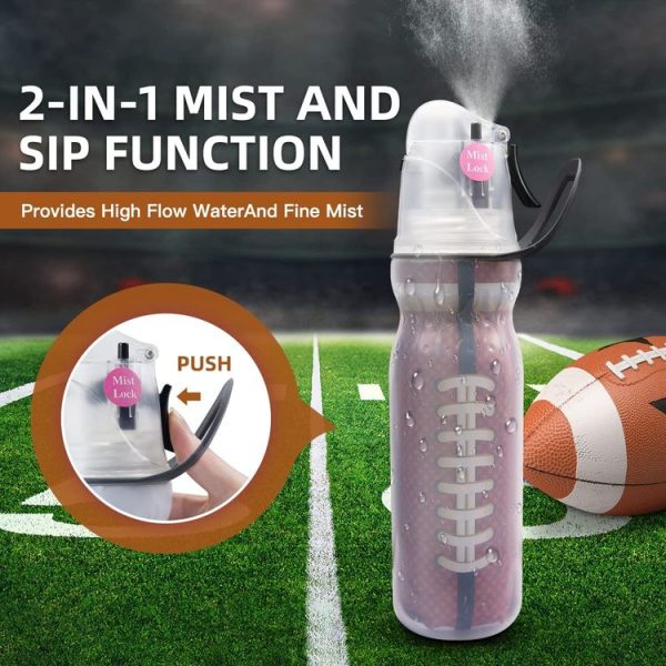 470ml Summer Outdoor Sports Training Spray Cooling Water Cup, Color: Dream Purple 3-layers - Image 5