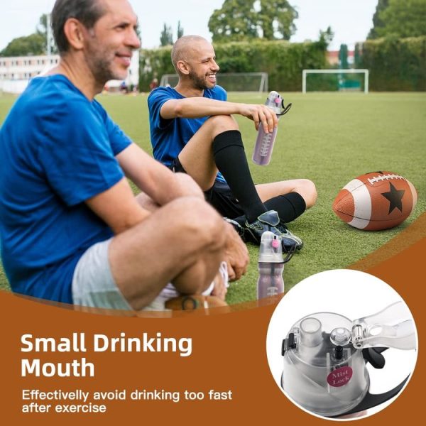 470ml Summer Outdoor Sports Training Spray Cooling Water Cup, Color: Dream Purple 3-layers - Image 7