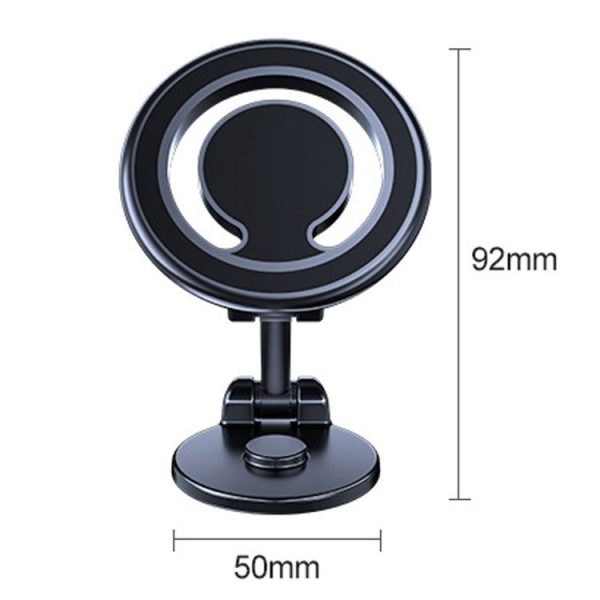 D33 Magnetic Folding Car Phone Holder Rotatable Dashboard Stick-On Navigation Stand - Image 3