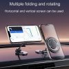 D33 Magnetic Folding Car Phone Holder Rotatable Dashboard Stick-On Navigation Stand - Image 8