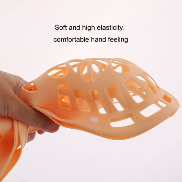 Silicone Bra Laundry Bag Anti-Distortion Filter Washing Protective Bag For Washing Machine (Gray) - Image 5
