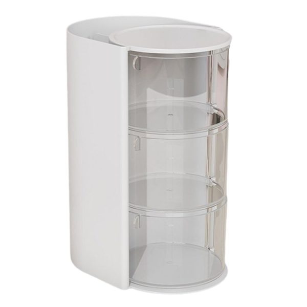 Desktop Powder Puff Storage Box Dust-proof Rotating Makeup Brush Storage Bucket, Color: A Model