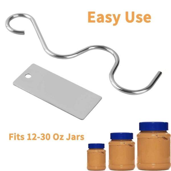Stainless Steel Peanut Butter Stirrer Food Grade Material Kitchen Butter Jam Stirring Tool (Updated Model) - Image 4