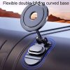 D50-1 Magnetic Folding Car Phone Holder Rotatable Dashboard Stick-On Navigation Stand - Image 4