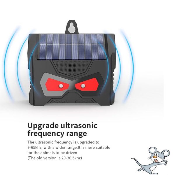 Outdoor Ultrasonic Solar Mouse Repeller LED Flash Animal Repeller (SJZ059) - Image 4