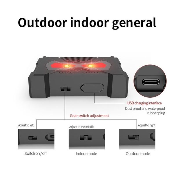 Outdoor Ultrasonic Solar Mouse Repeller LED Flash Animal Repeller (SJZ059) - Image 5