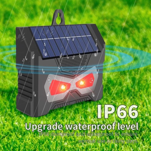 Outdoor Ultrasonic Solar Mouse Repeller LED Flash Animal Repeller (SJZ059) - Image 7