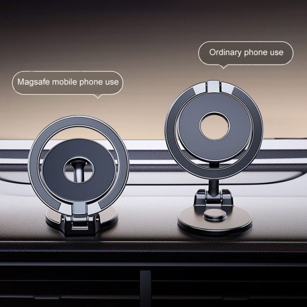 D50 Magnetic Folding Car Phone Holder Rotatable Dashboard Stick-On Navigation Stand - Image 10