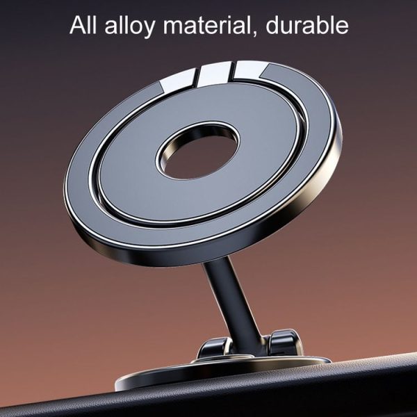 D50 Magnetic Folding Car Phone Holder Rotatable Dashboard Stick-On Navigation Stand - Image 4