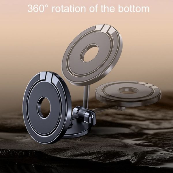 D50 Magnetic Folding Car Phone Holder Rotatable Dashboard Stick-On Navigation Stand - Image 5