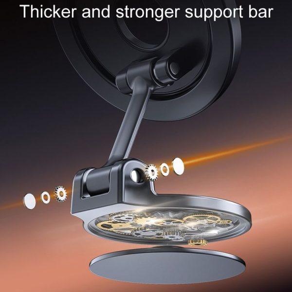 D50 Magnetic Folding Car Phone Holder Rotatable Dashboard Stick-On Navigation Stand - Image 6