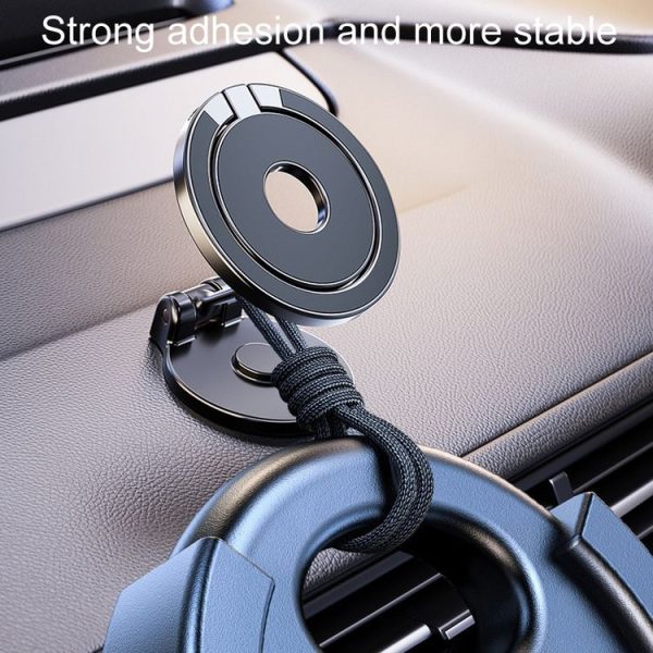 D50 Magnetic Folding Car Phone Holder Rotatable Dashboard Stick-On Navigation Stand - Image 7