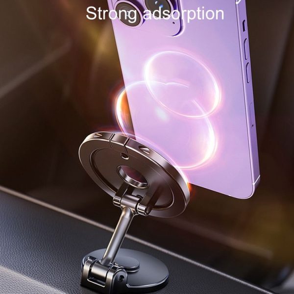 D50 Magnetic Folding Car Phone Holder Rotatable Dashboard Stick-On Navigation Stand - Image 9