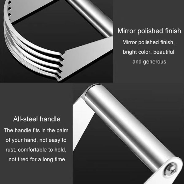Stainless Steel Cutter 5-Layer Curved Dough Mixer Kitchen Baking Flour Cutter Gadgets (91g) - Image 7
