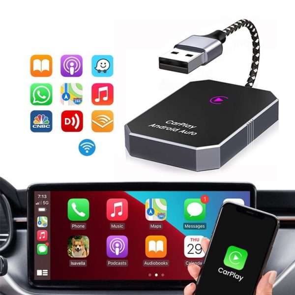 Android Car Carplay Box Wired to Wireless Bluetooth Adapter - Image 3