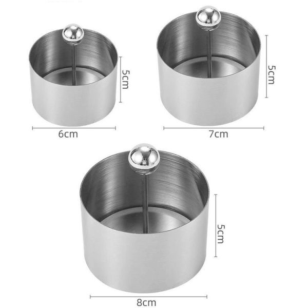 Small Stainless Steel Tiramisu Mold Mousse Cake Disk Mold - Image 3