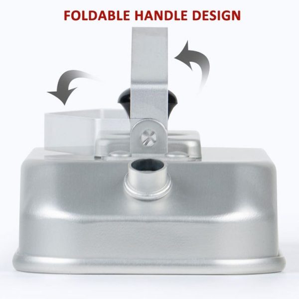 Aluminum Lightweight Kettle Outdoor Hiking Camping Boiling Water Pot with Handle, Spec: True Color - Image 7