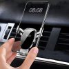 FAIK Car Cell Phone Holder Air Vent Triangle Gravity Sensor Car Phone Bracket, Color: Black Frosted Model - Image 2