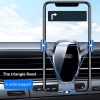 FAIK Car Cell Phone Holder Air Vent Triangle Gravity Sensor Car Phone Bracket, Color: Black Frosted Model - Image 7