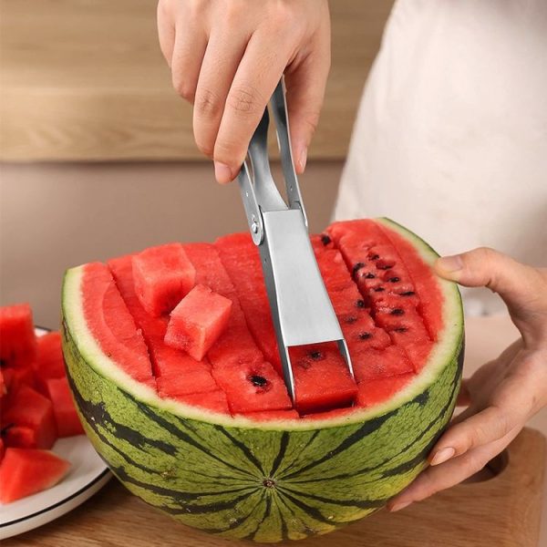 304 Stainless Steel Watermelon Cutter Household Fruit Divider, Style: Rotary Model - Image 7