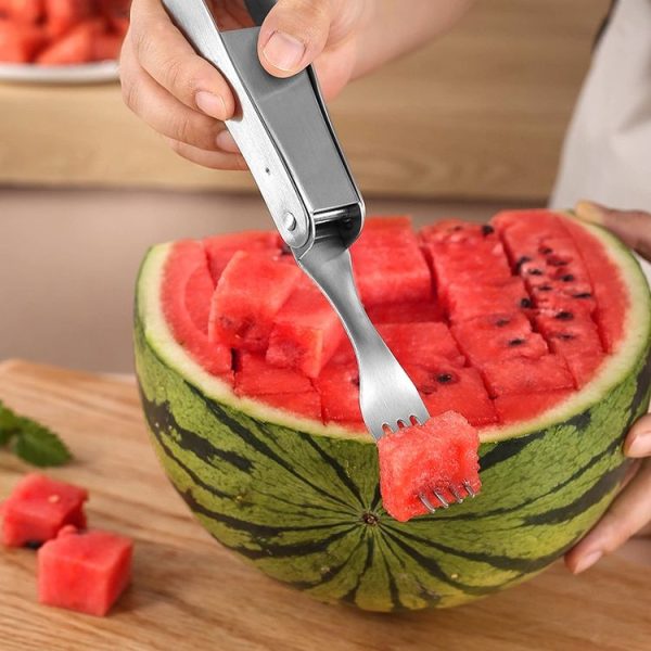 304 Stainless Steel Watermelon Cutter Household Fruit Divider, Style: Rotary Model - Image 8