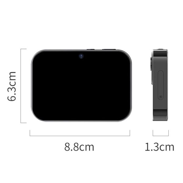 D6 CCD HD Digital Camera Movie Music Smart Camera Touch Screen Student Card Video Recorder, Excluding Memory (Black) - Image 3