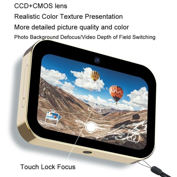 D6 CCD HD Digital Camera Movie Music Smart Camera Touch Screen Student Card Video Recorder, Excluding Memory (Black) - Image 9
