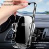 BUDK Anti-shake Car Phone Bracket Car Navigation Air Vent Fixed Gravity Support Stand (Black) - Image 9