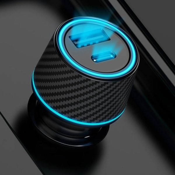 QIAKEY Dual Fast Charging Charger One To Two Cigarette Lighter, Size: TH218 36W (Black) - Image 2