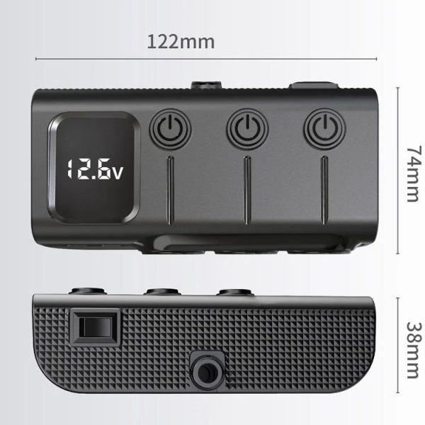 120W Digital Display Cigarette Lighter Car Fast Charging Charger (Black) - Image 4