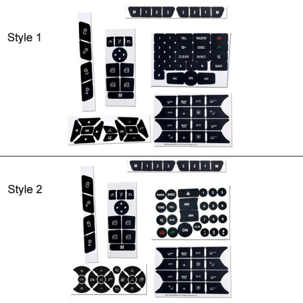 Mercedes-Benz CLS / C218 / SLK / W172 / W204 / GLK Air Conditioning Button Repair Sticker (Style 1) - Image 2