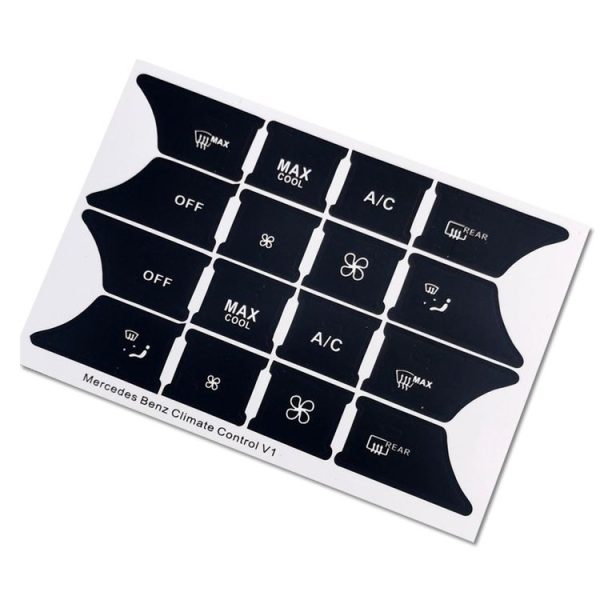 Mercedes-Benz CLS / C218 / SLK / W172 / W204 / GLK Air Conditioning Button Repair Sticker (Style 1) - Image 3