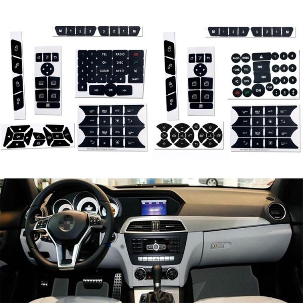 Mercedes-Benz CLS / C218 / SLK / W172 / W204 / GLK Air Conditioning Button Repair Sticker (Style 1) - Image 8