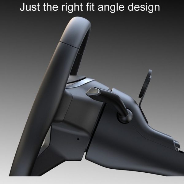 Tesla Model 3 / Y Automotive Magnetic Cell Phone Holder Car Steering Wheel Navigation Mount, Style: Curved - Image 4