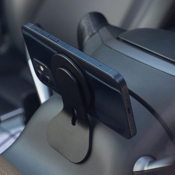 Tesla Model 3 / Y Automotive Magnetic Cell Phone Holder Car Steering Wheel Navigation Mount, Style: Curved - Image 7