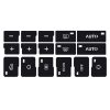 2sets For Audi A4 / B6 / B7 2000-2004 Car Air Conditioning Button Panel Sticker