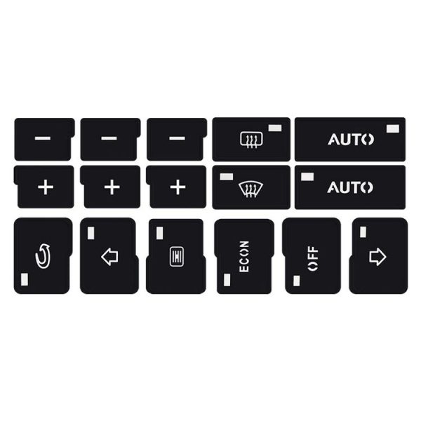 2sets For Audi A4 / B6 / B7 2000-2004 Car Air Conditioning Button Panel Sticker