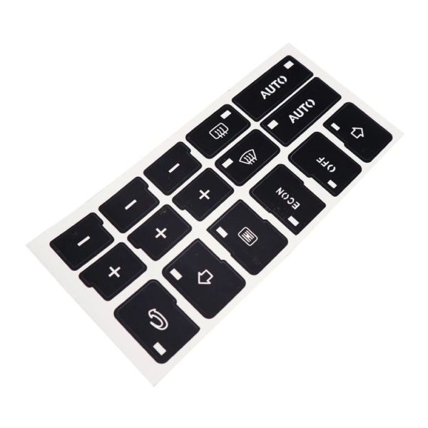 2sets For Audi A4 / B6 / B7 2000-2004 Car Air Conditioning Button Panel Sticker - Image 2