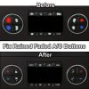 2sets For Audi A4 / B6 / B7 2000-2004 Car Air Conditioning Button Panel Sticker - Image 3