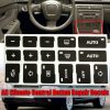 2sets For Audi A4 / B6 / B7 2000-2004 Car Air Conditioning Button Panel Sticker - Image 4