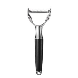 304 Stainless Steel Paring Knife Multifunctional Peeler Fruit and Vegetable Scraper (Shredding Serrated)
