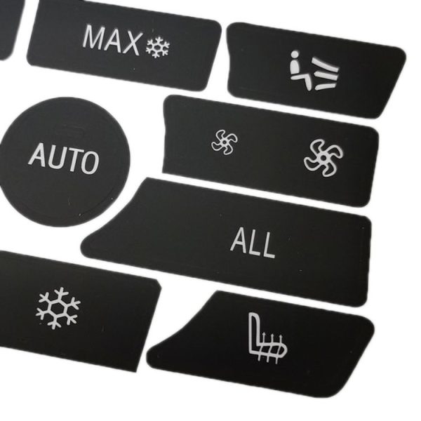BMW 5 Series / 7 Series / X5 / C6 / F10 / F01 / F15 Air Conditioning Button Repair Sticker, Style: A 13pcs No OFF - Image 4