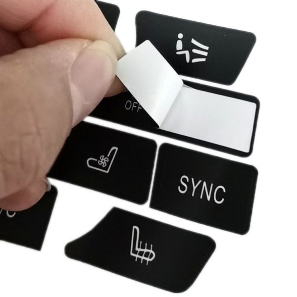 BMW 5 Series / 7 Series / X5 / C6 / F10 / F01 / F15 Air Conditioning Button Repair Sticker, Style: A 13pcs No OFF - Image 5