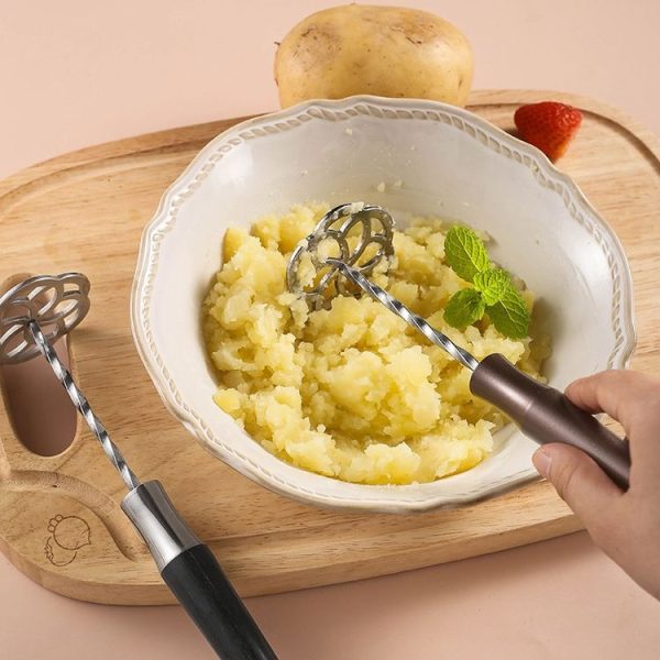 Aluminum Handle 316L Stainless Steel Potato Masher Thickened Taro Mashing Gadgets - Image 8