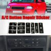 2pcs For Audi A2 / A3 / A8L Car Air Conditioning Control Switch Repair Sticker - Image 5