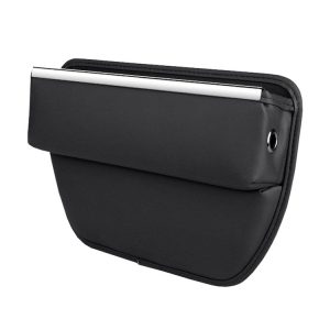 Automotive Seat Clamp Seam Organizer Car Decoration Storage Bag (Black)