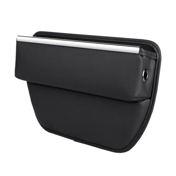 Automotive Seat Clamp Seam Organizer Car Decoration Storage Bag (Black)