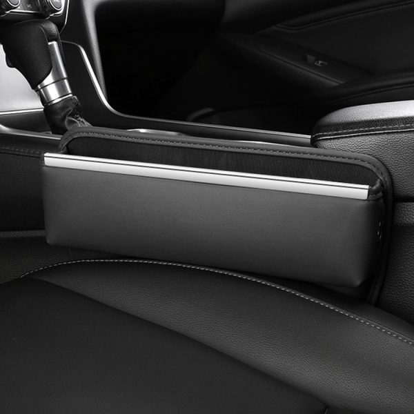 Automotive Seat Clamp Seam Organizer Car Decoration Storage Bag (Black) - Image 2